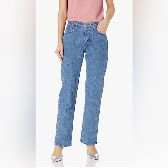 Lee Riders Relaxed Fit Straight Leg Style Jeans - Picture 5 of 8